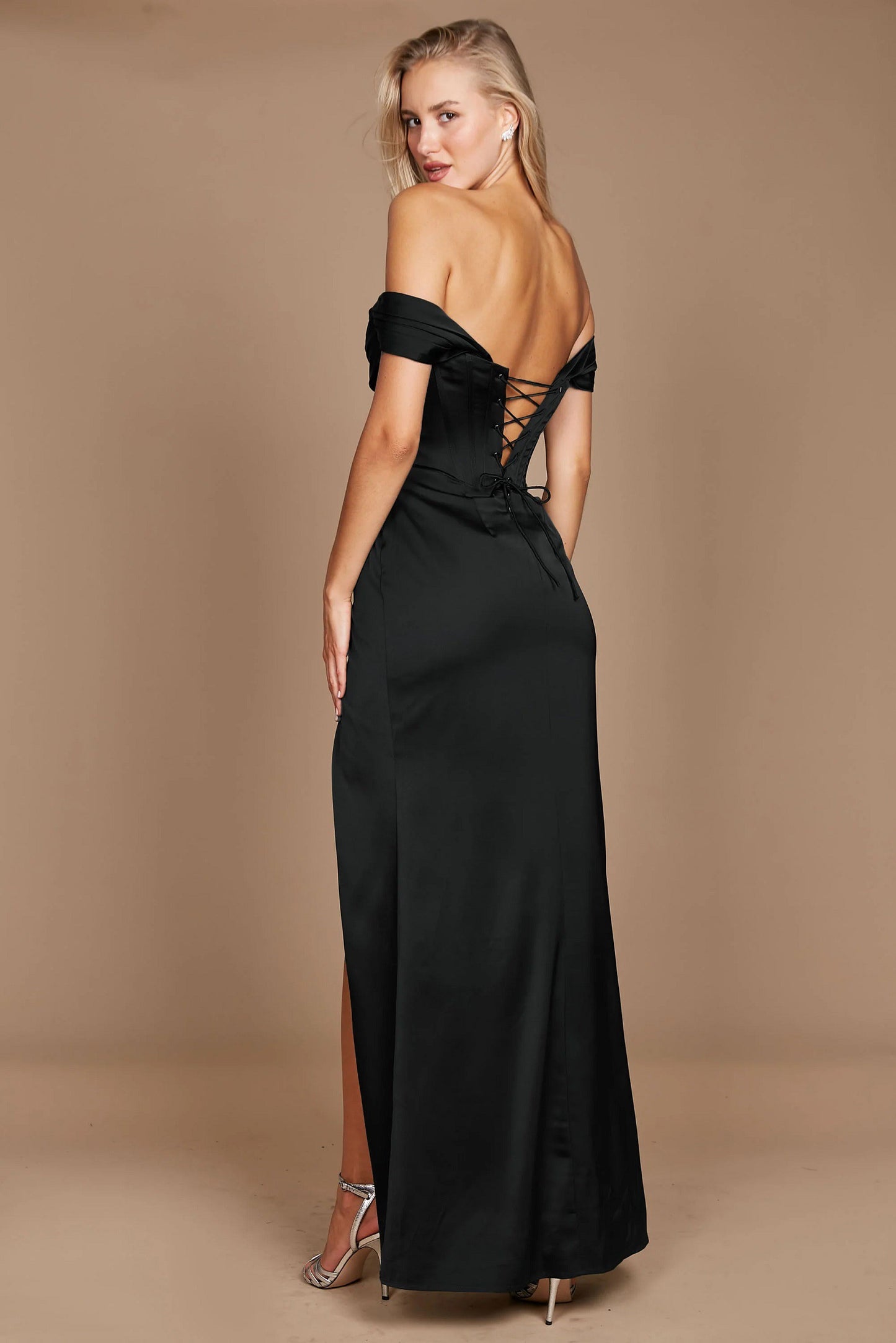 Corset Formal Satin Evening Dress