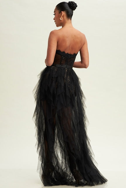 Bustier Corset Lace & Tulle Gown