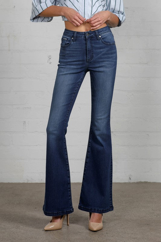 HIGH RISE WIDER FLARE JEANS