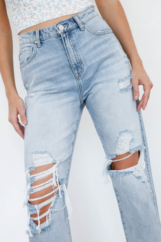 MID-RISE LOOSE FIT JEANS