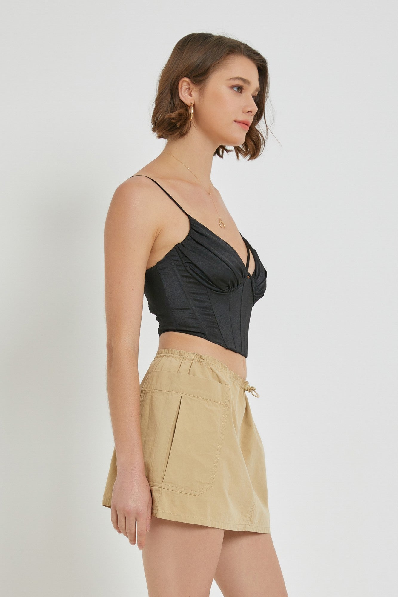 Corset Bustier Satin Top
